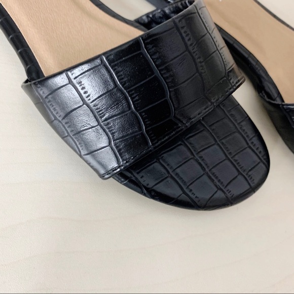 ✨NEW Amelia Sandal- in Black Croc - Picture 6 of 7